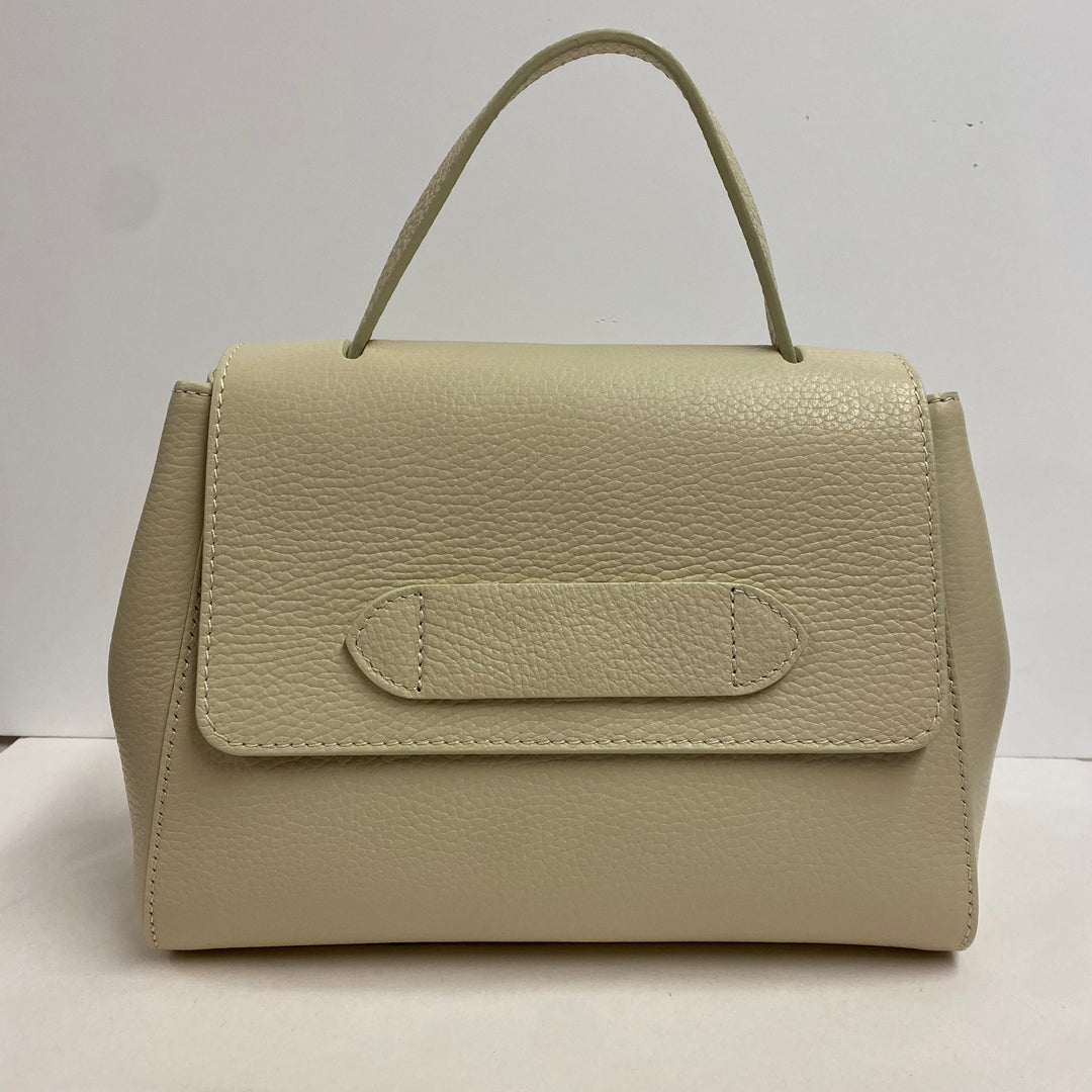 Italian Leather Bag Cream Costelloe Costelloe